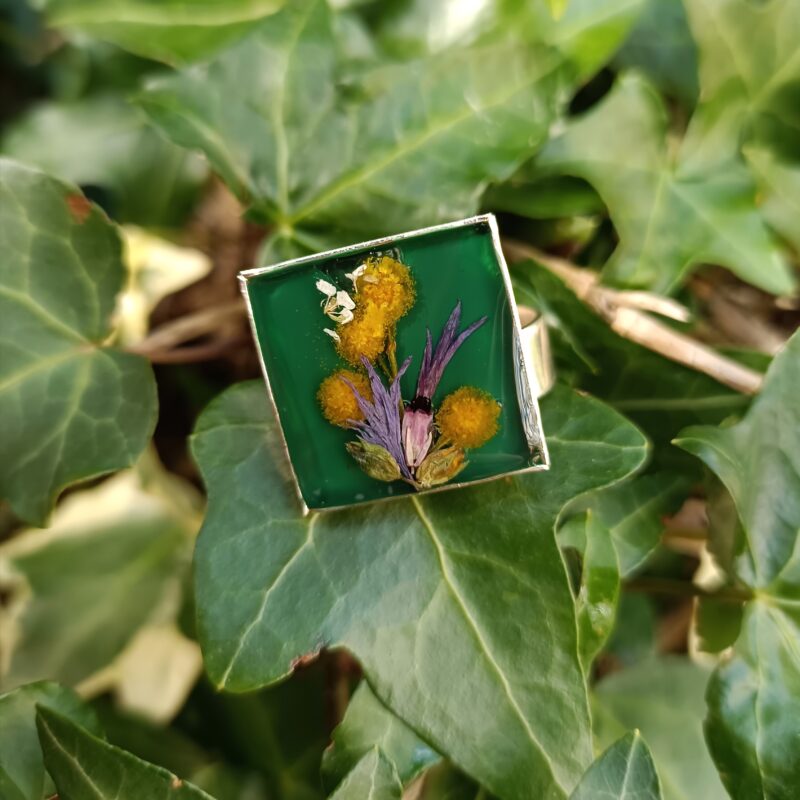 Bague composition florale