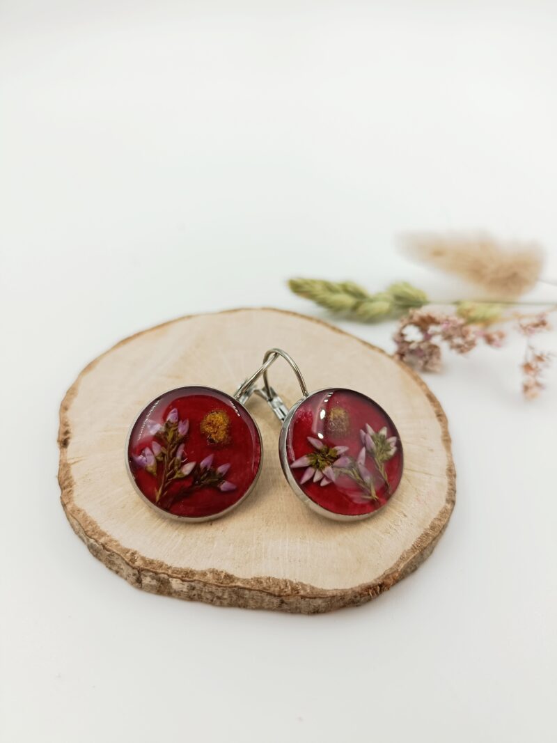 Boucles d'oreilles Mimosa & Bruyère