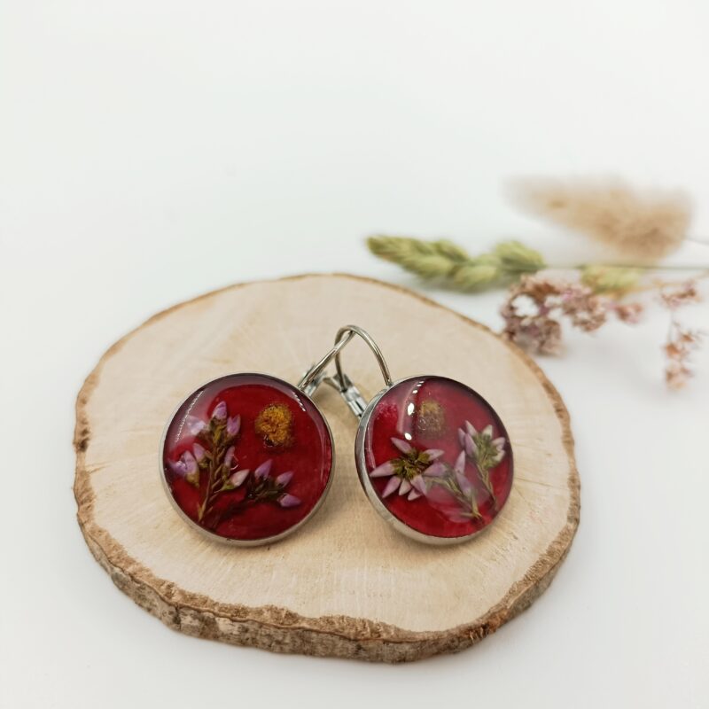 Boucles d’oreilles Mimosa & Bruyère