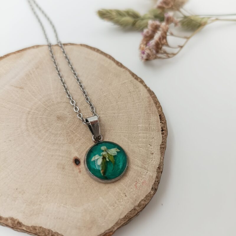 Collier fleur de Cerfeuil Sauvage