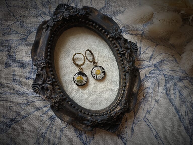 Boucles d&rsquo;oreilles Pâquerette