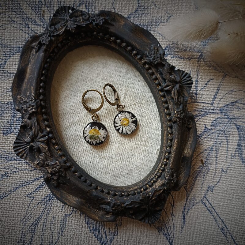 Boucles d&rsquo;oreilles Pâquerette