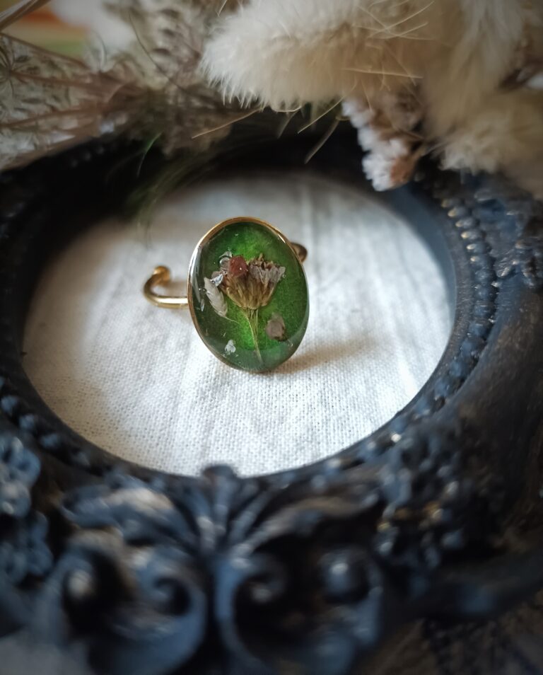 Bague fleurs séchées