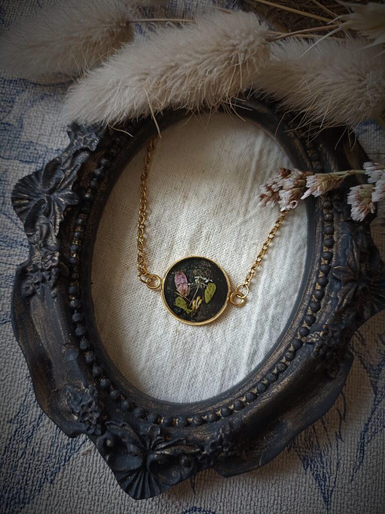 Bracelet fleurs séchées