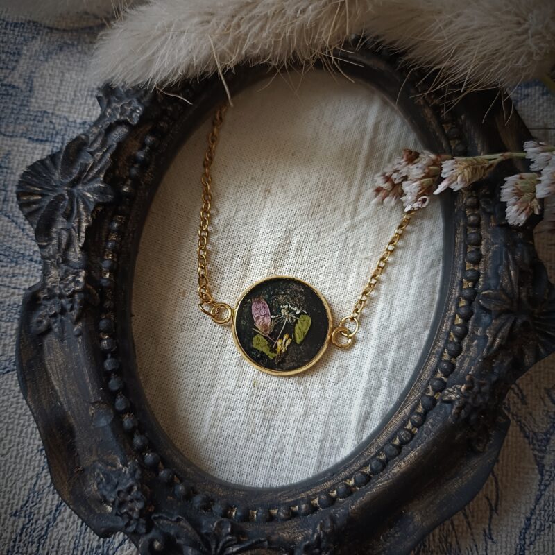 Bracelet fleurs séchées